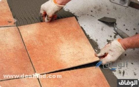 كمية الرمل والأسمنت للمتر المسطح سيراميك
