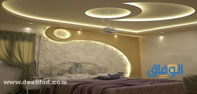 ديكورات جبس اسقف راقية 2024 لغرف النوم وتصميمات مبهرة