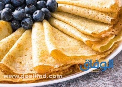 طريقة عمل الكريب الحلو دون بيض ولبن والمقادير اللازمة له