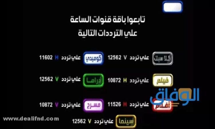تردد قناة الساعة اليوم 2021