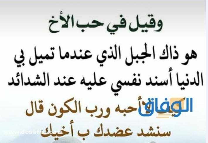 كلام عن الاخ