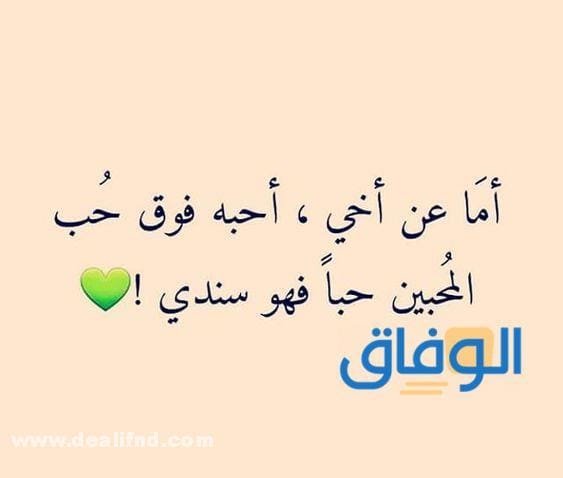 كلام عن الاخ
