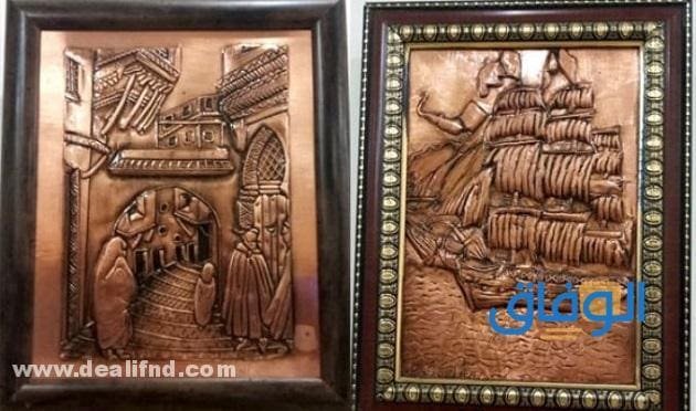 لوحة فنية بالضغط على النحاس (أشكال جمالية مختلفة) لوحة 3