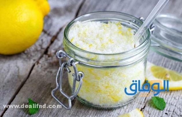 إزالة الجلد الميت من القدمين | وصفات الطبيعية 100% !! مقشر الليمون والسكر للأقدام