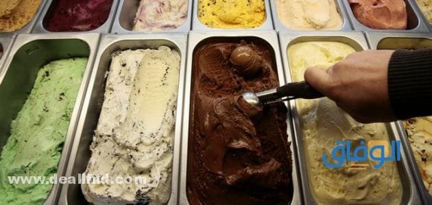 تقرير عن (أنواع الآيس كريم) Ice cream 2024