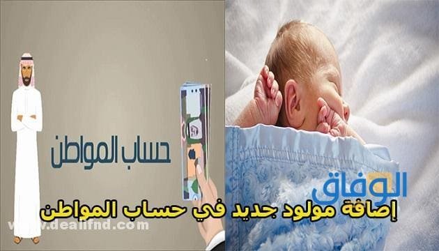 بالخطوات : إضافة مولود في حساب المواطن > وشروطها