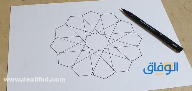 زخرفة هندسية للتلوين