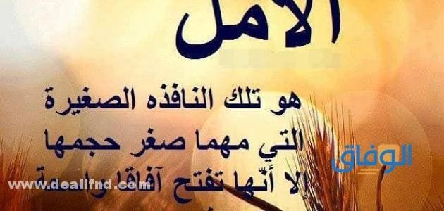 كلام جميل عن الحياة والأمل