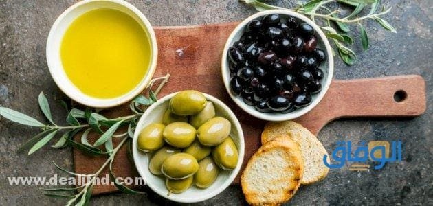 السعرات الحرارية في الزيتون