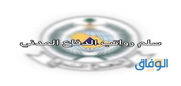 كم سلم رواتب الدفاع المدني؟ 1445