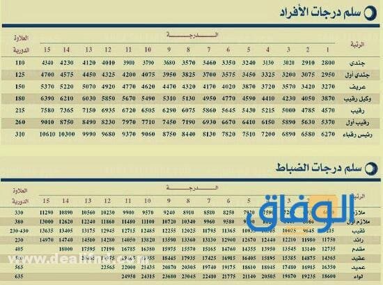سلم الرواتب الافراد