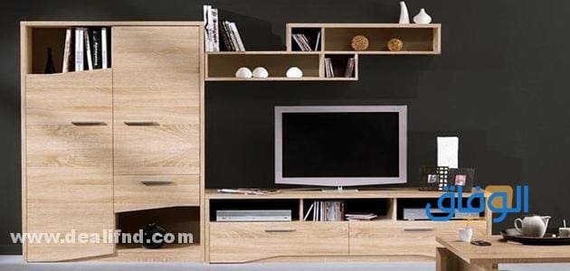 ديكورات خشبية للتلفزيون