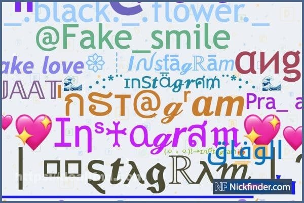 اسم انستا مميز للبنات