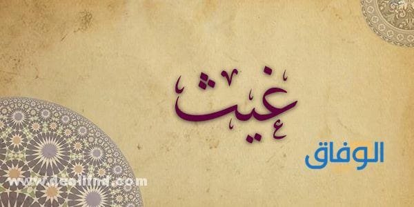 معنى اسم غيث