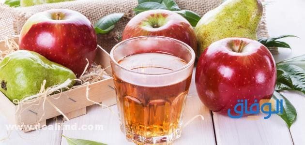 فوائد عصير التفاح