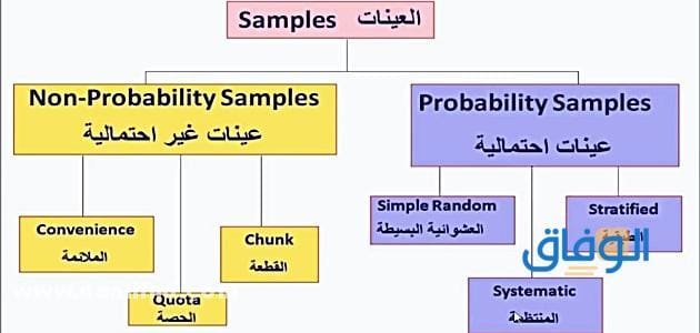 انواع العينات – 4 عينات أساسية