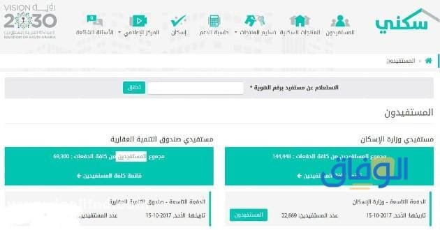 اسماء مستفيدي الاسكان