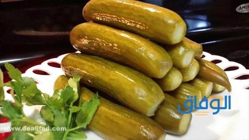 مكونات + طريقة عمل خيار مخلل صغير صحي