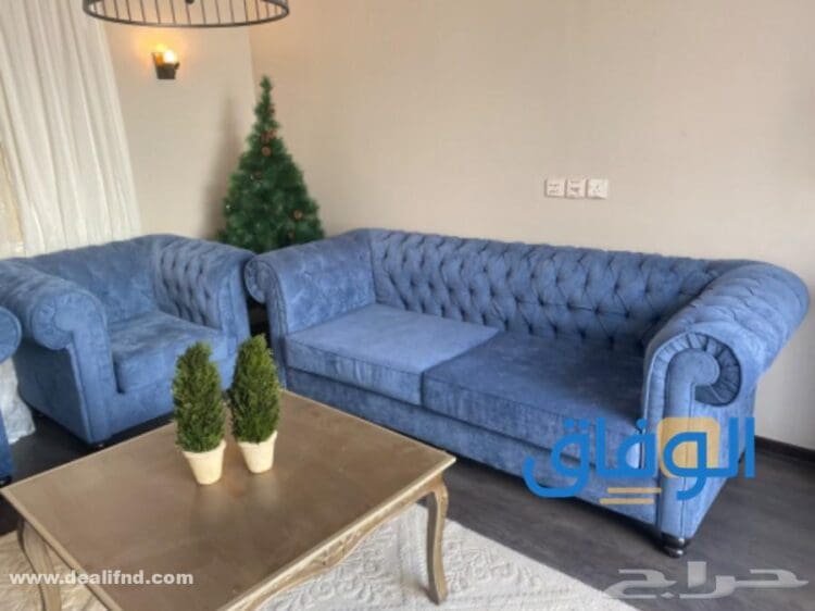 تنسيق كنب كحلي