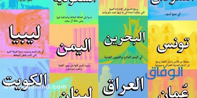 جميع عواصم الدول العربية؟ وسبب تسميتها أصول تسمية بعض عواصم الدول العربية