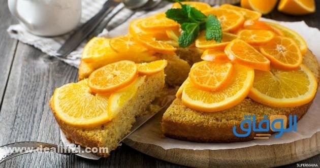 تزين كيكه البرتقال
