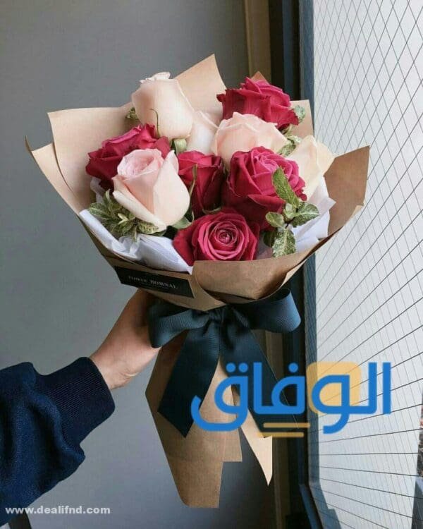 +55 (باقات ورد مع عبارات) صور جديدة 2024