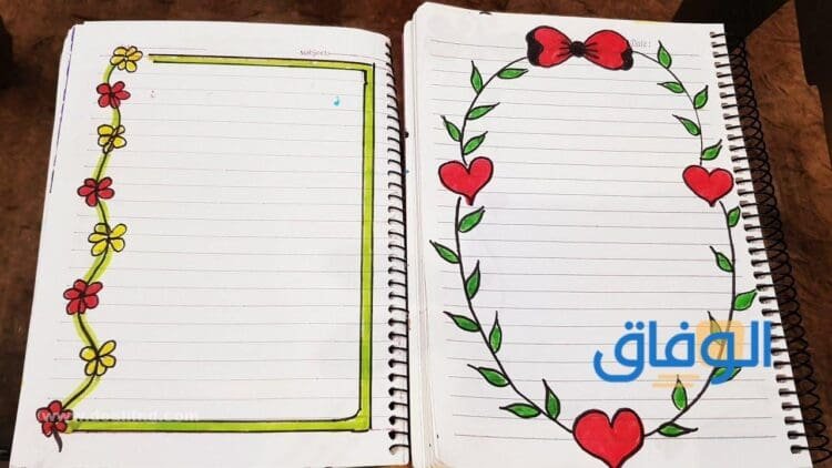 +50 تزيين دفاتر كيوت جديدة 2024 | رسومات سهلة ومبتكرة