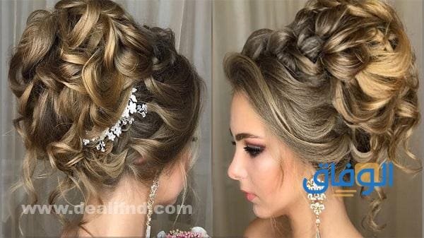 تسريحات شعر للمناسبات بسيطة