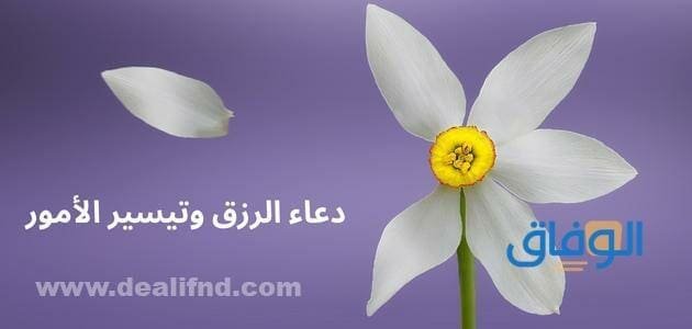 دعاء الرزق وتيسير الأمور