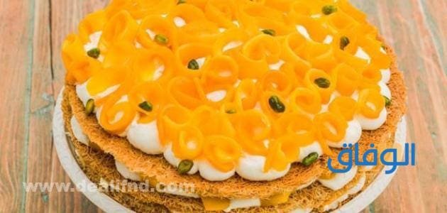 طريقة عمل الكنافة بالمانجو خطوة خطوة