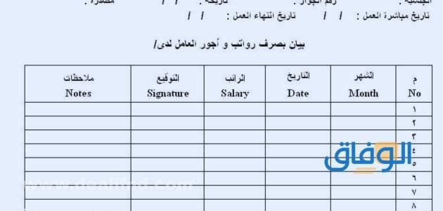 مسير رواتب عمال