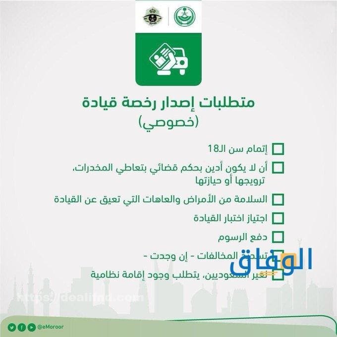 استخراج رخصة قيادة |+6 شروط لاستخراج رخصة القيادة بالمملكة استخراج رخصة قيادة