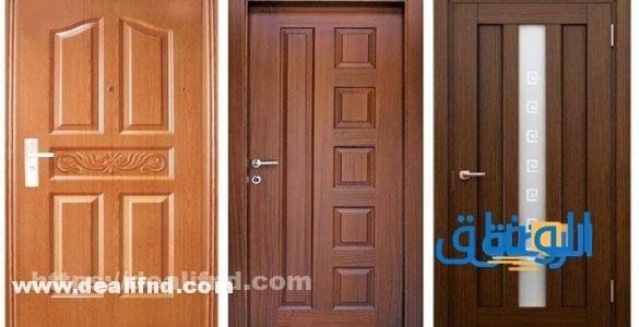 أبواب شقق خشب حديثة