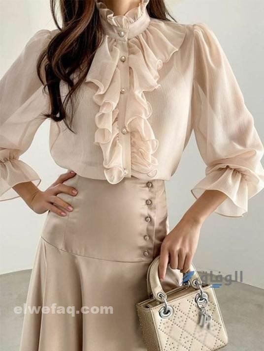 موديلات بلوزات | صور أحدث موديلات البلوزات للتفصيل موديلات بلوزات