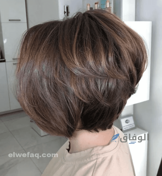 قص شعر مدرج طويل