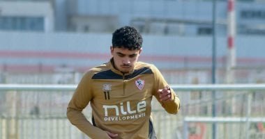 أحمد الجفالى يواصل التأهيل فى مران الزمالك