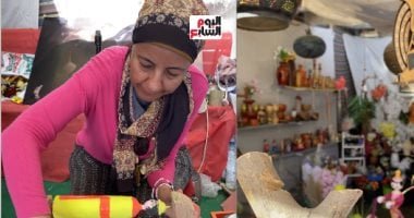 “إبداع بلا حدود”.. شاهد ما صنعوه من جذوع الأشجار فى معرض الزهور.. فيديو
