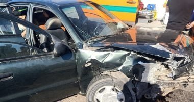 إصابة 6 أشخاص إثر حادث تصادم سيارتين فى مدينة 6 أكتوبر