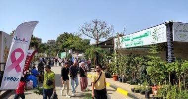 إقبال كبير على معرض زهور الربيع بالمتحف الزراعى فى إجازة عيد العمال.. صور