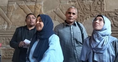 الأقصر تحكى تاريخنا.. رحلة لوحدة السكان بالأقصر فى المعالم الأثرية والدينية لتعزيز الوعى الثقافى.. صور