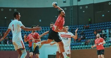 الأهلى يتقدم على الزمالك 15-12 فى الشوط الأول بنصف نهائى السوبر الأفريقى لليد