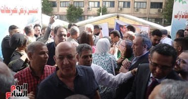 تزايد أعداد المتوافدين للمشاركة فى التصويت بانتخابات نقابة الصحفيين.. صور