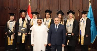 جامعة الإسكندرية وجامعة حمدان بن محمد الذكية تحتفلان بتخريج أول دفعة