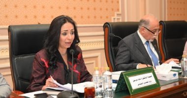 وزيرة التضامن تناقش مشروع موازنة العام المالى 2025-2026 لديوان عام الوزارة