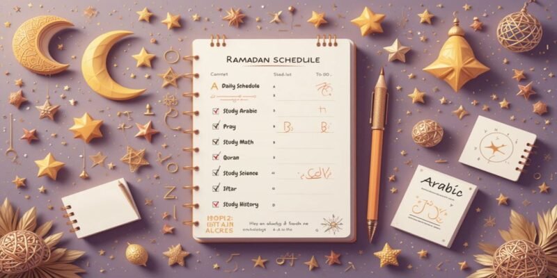 أفضل جدول مذاكرة في رمضان 2026 للثانوية والجامعة (قابل للتحميل PDF) أفضل جدول مذاكرة في رمضان