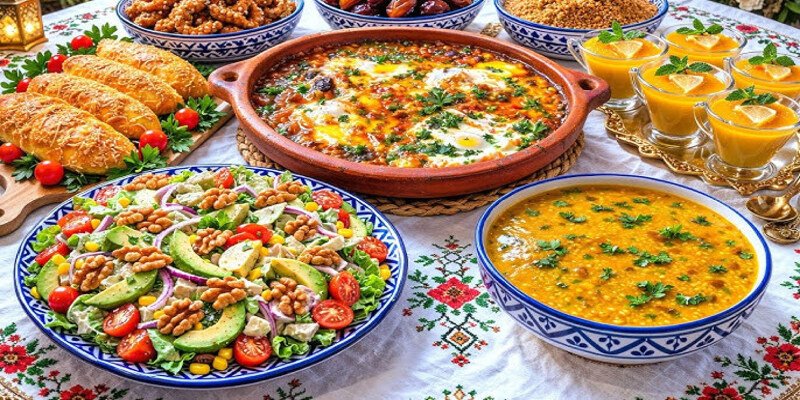 أكلات إفطار رمضان 2026 سريعة التحضير (30 وصفة + وقت التحضير) أكلات إفطار رمضان 2026 سريعة التحضير